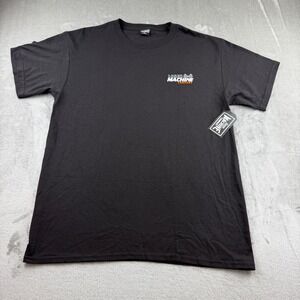 Loser Machine T-Shirt Men's Large Black Knuckle Overdrive Graphic Tee NWT